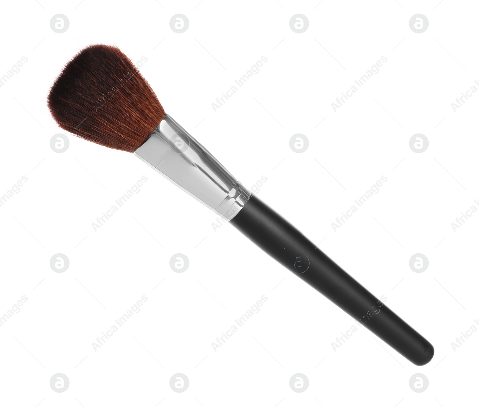 Photo of One stylish makeup brush isolated on white