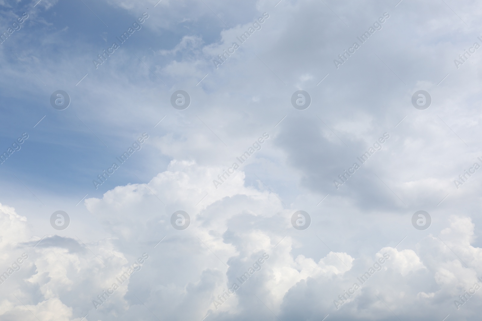 Photo of Picturesque view of beautiful blue sky with fluffy clouds