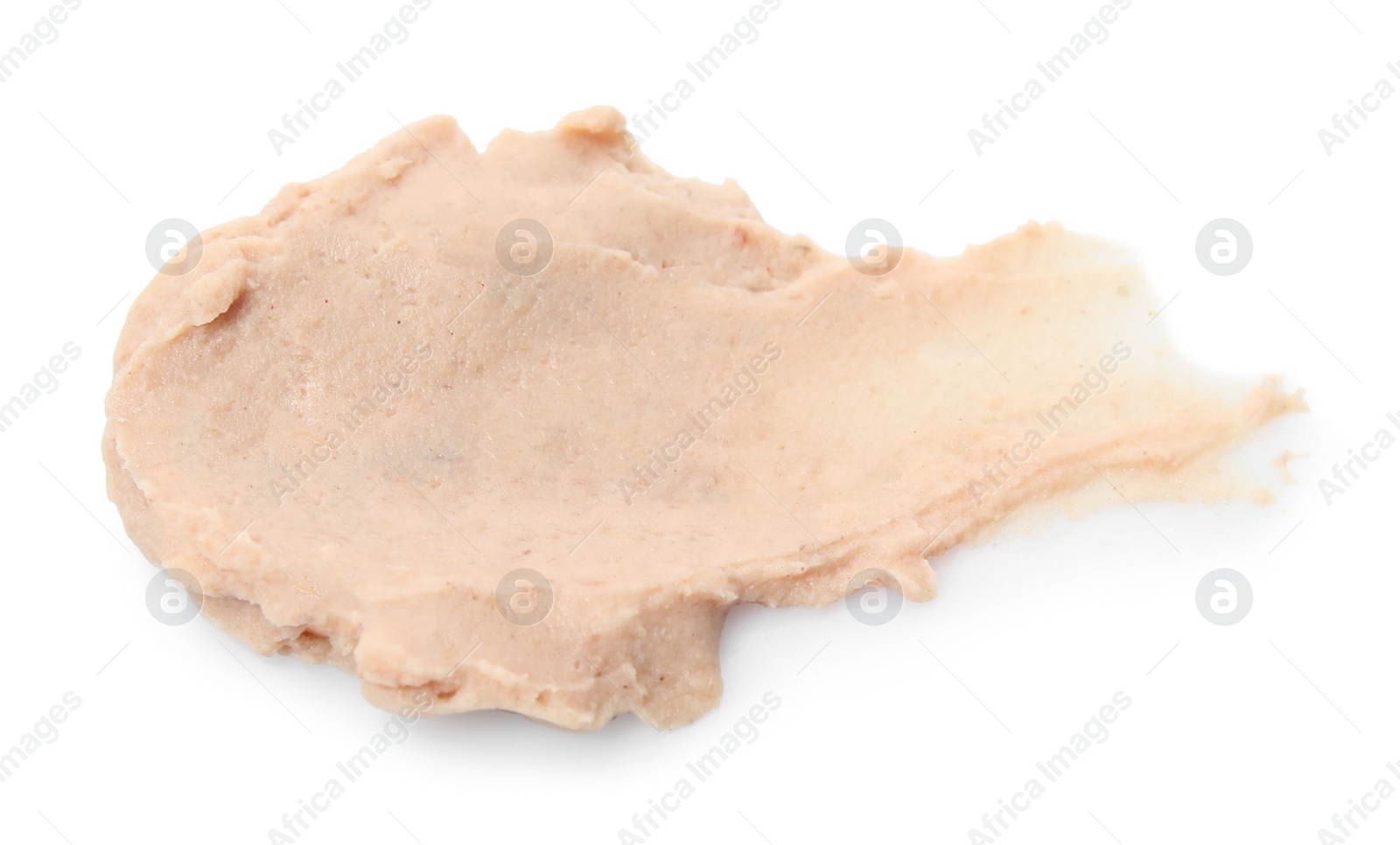 Photo of Smear of delicious liverwurst isolated on white