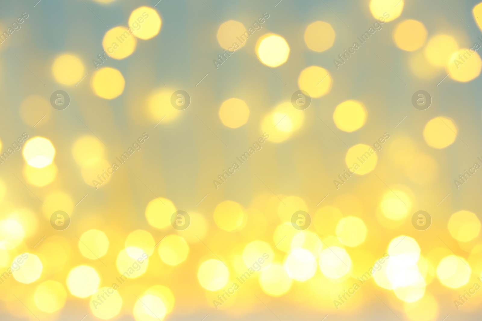 Photo of Blurred view of beautiful Christmas lights. Festive background