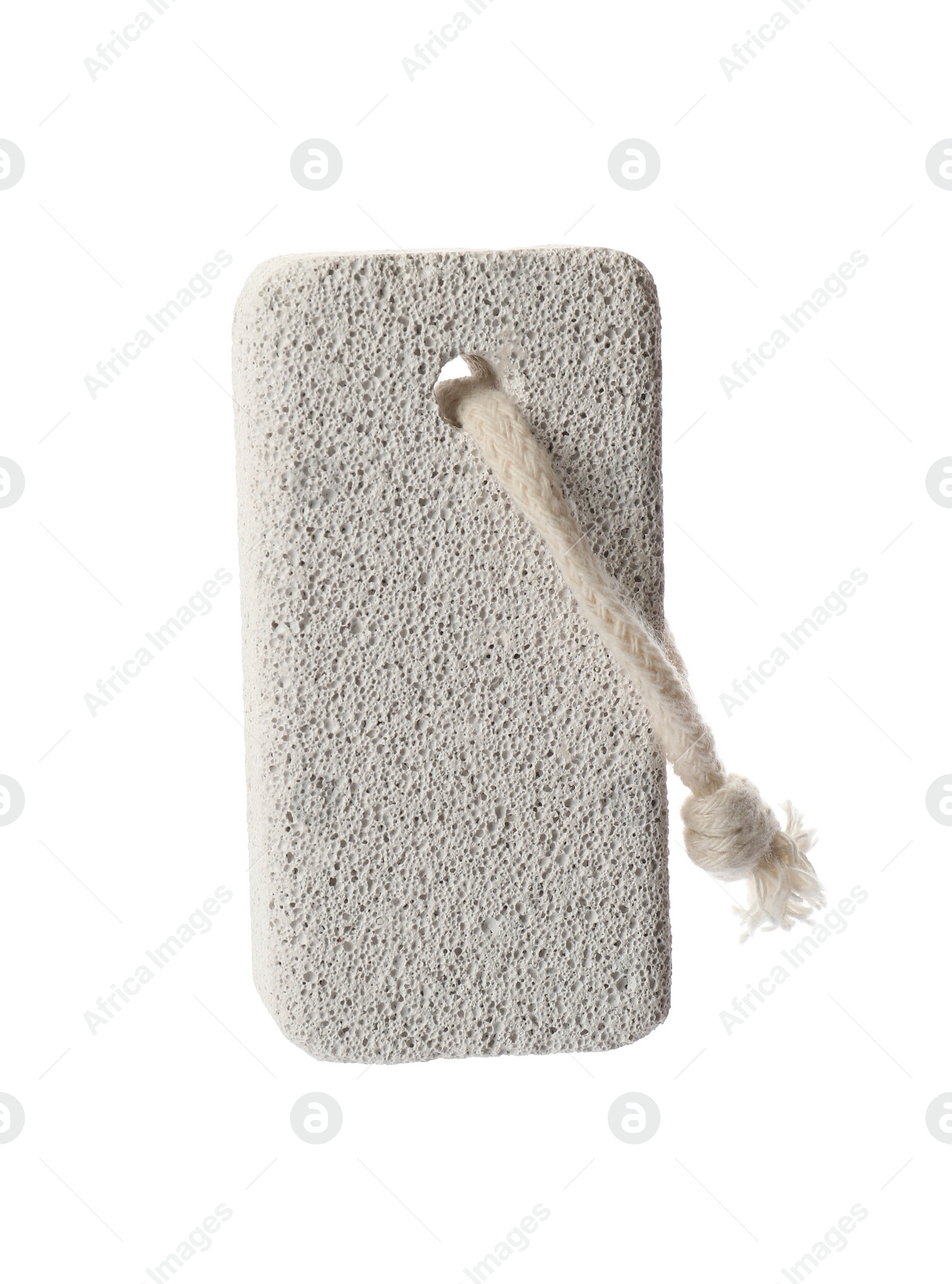 Photo of Pumice stone isolated on white. Pedicure tool