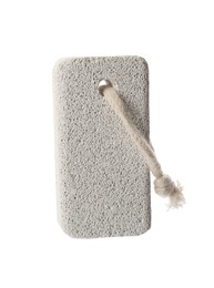 Photo of Pumice stone isolated on white. Pedicure tool