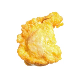 Photo of Tasty deep fried chicken piece isolated on white