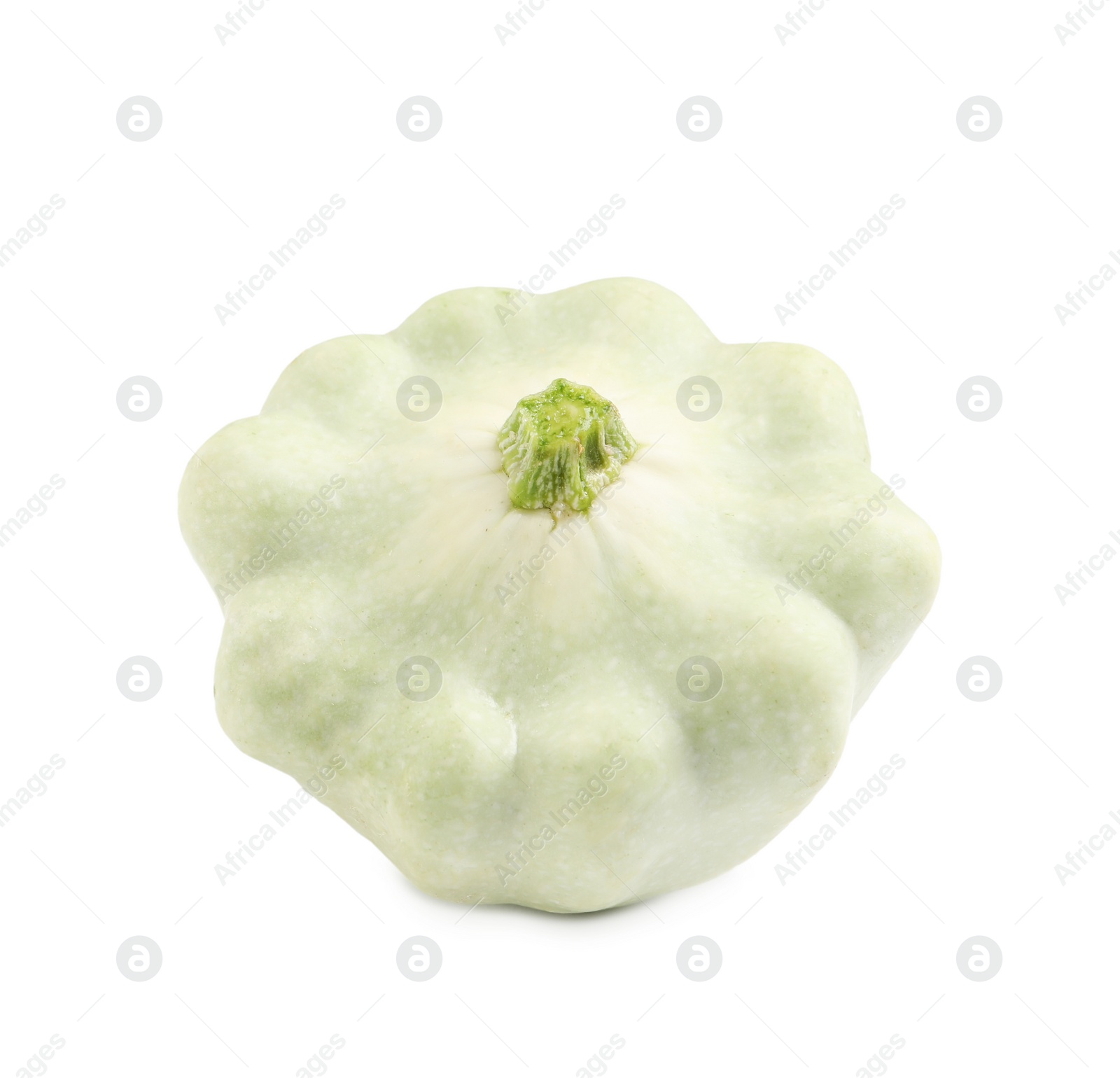 Photo of Fresh ripe pattypan squash isolated on white