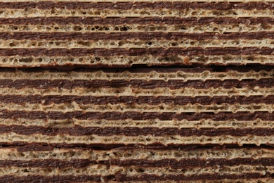 Closeup view of tasty wafer sticks as background. Sweet food