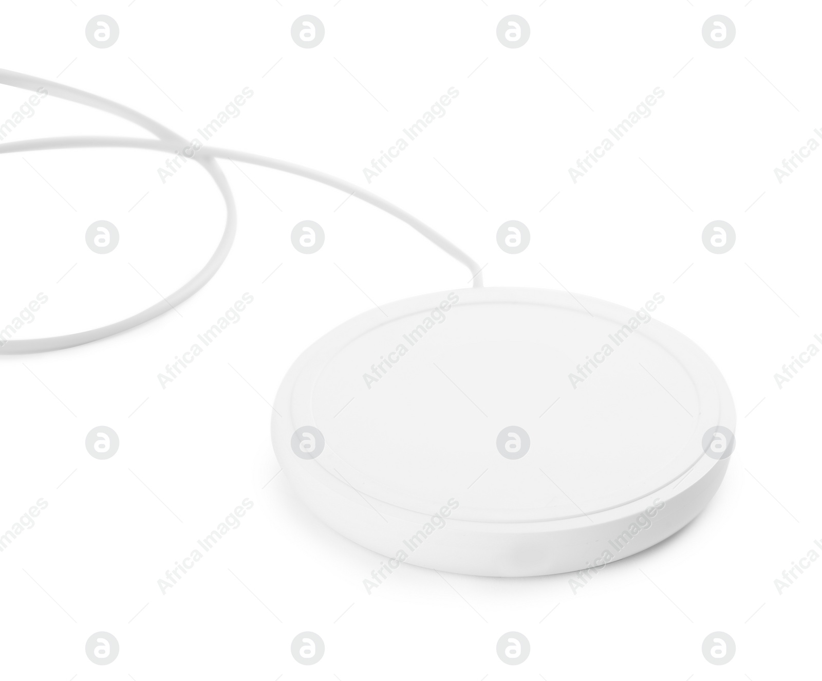 Photo of Wireless charger isolated on white. Modern technology