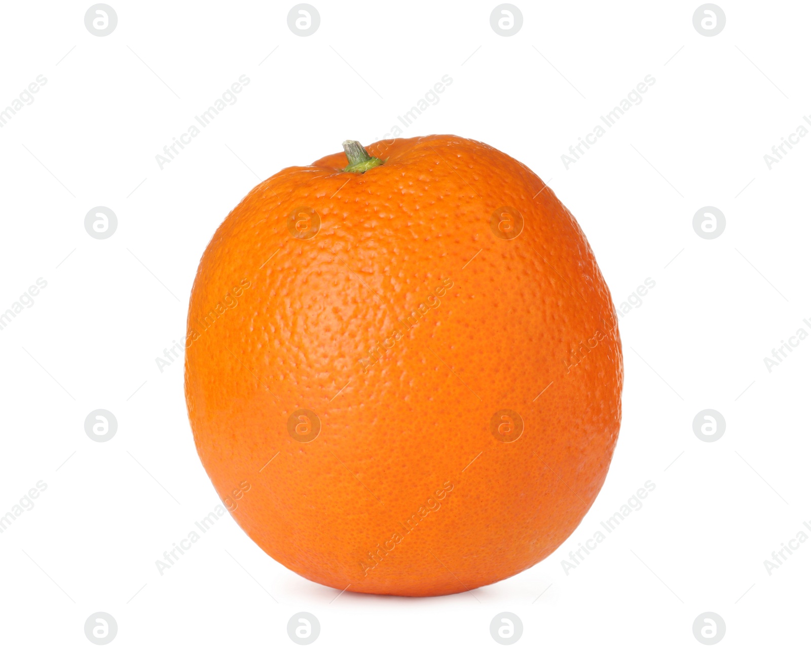 Photo of Fresh ripe orange isolated on white. Citrus fruit