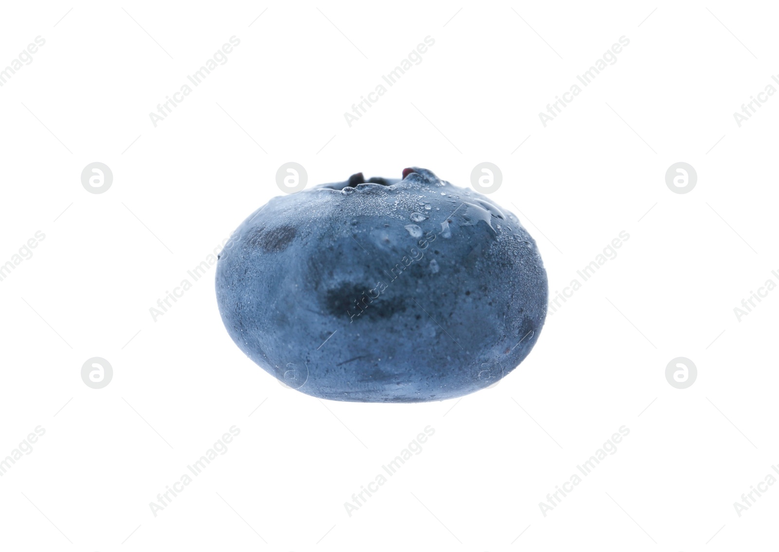 Photo of Fresh ripe blueberry on white background. Organic berry