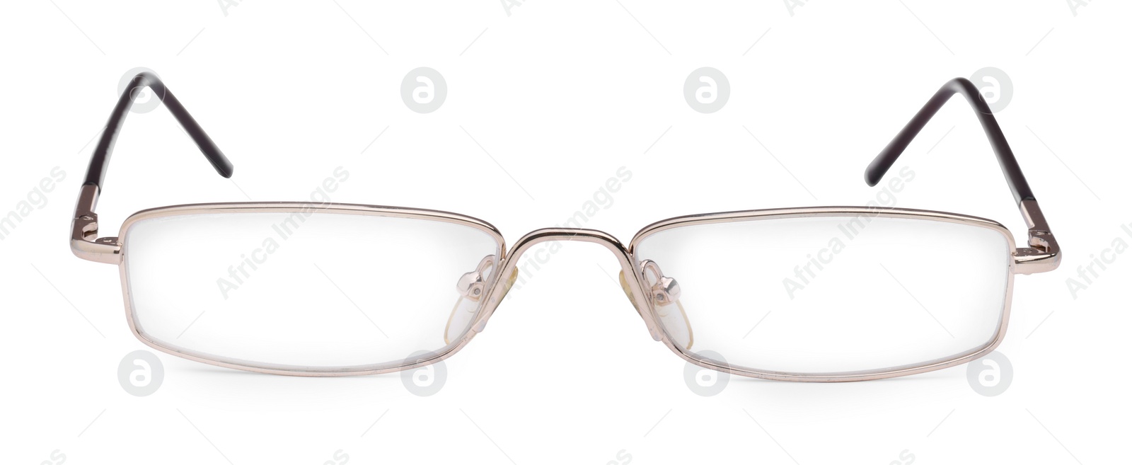 Photo of Stylish pair of glasses isolated on white