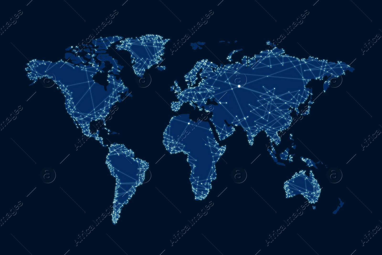 Illustration of  world map. Travel agency concept