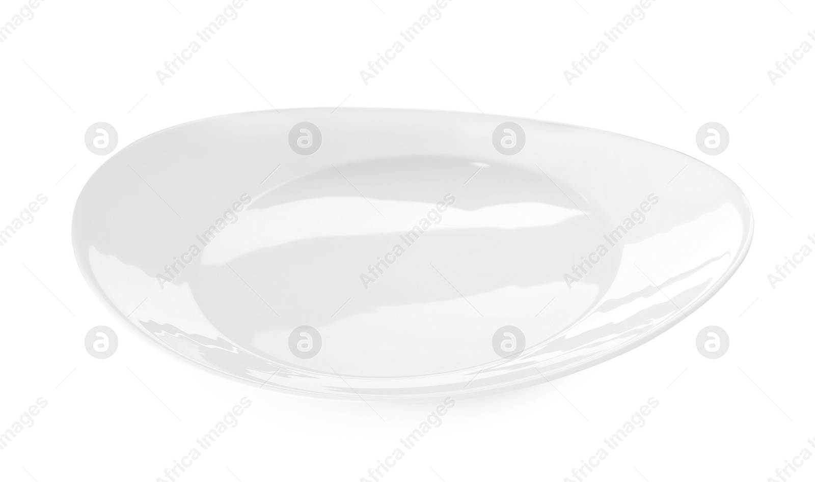 Photo of Empty clean ceramic plate isolated on white