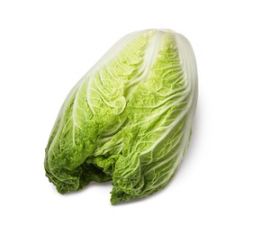 Fresh tasty Chinese cabbage isolated on white