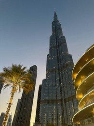 Photo of Dubai, United Arab Emirates - May 2, 2023: Beautiful view of Burj Khalifa in city