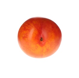 Photo of Delicious fresh ripe plum isolated on white