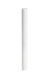 Cigarette with filter isolated on white. Bad habit