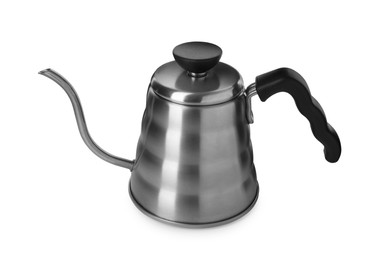 Photo of One kettle isolated on white. Coffee making
