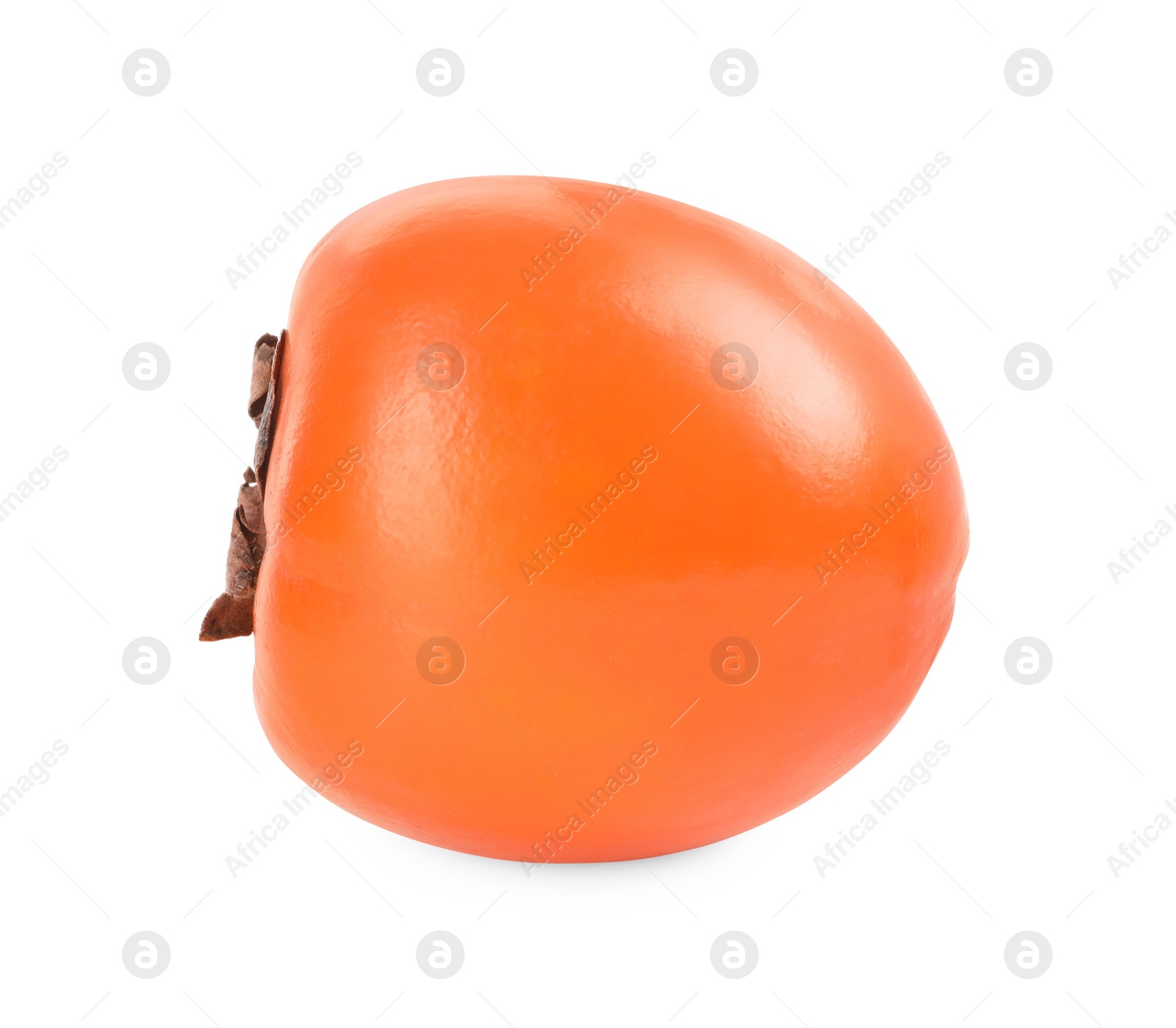 Photo of Delicious ripe juicy persimmon isolated on white