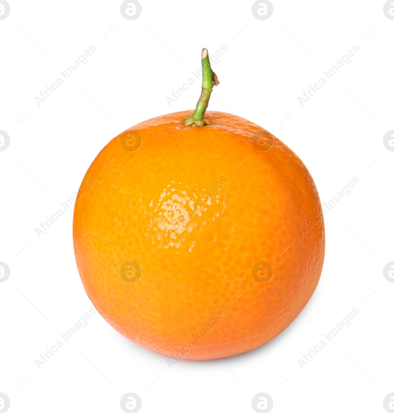 Photo of Fresh ripe juicy tangerine isolated on white