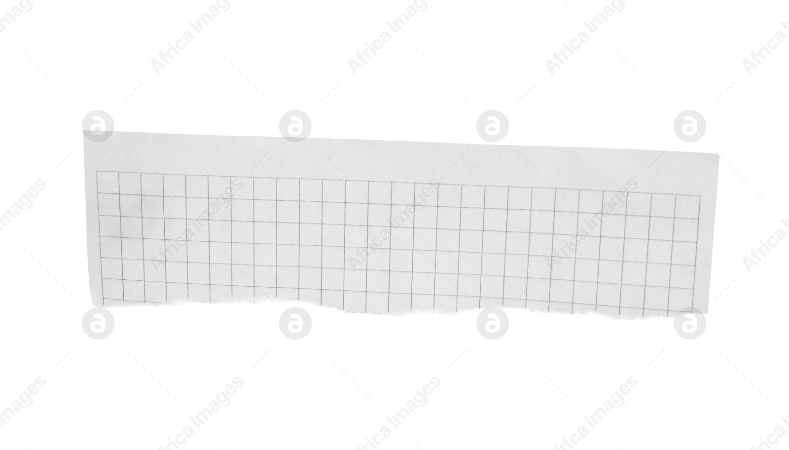 Photo of Piece of paper isolated on white. Space for text