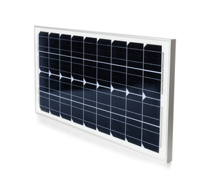 Solar panel isolated on white. Alternative energy source