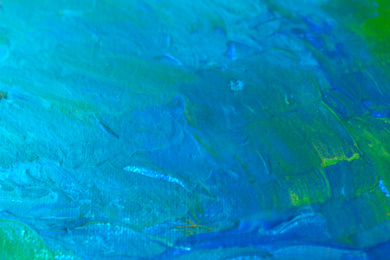 Photo of Abstract colorful artwork as background, closeup view