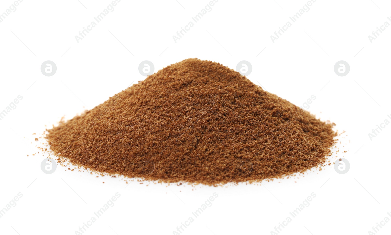 Photo of Pile of chicory powder on white background