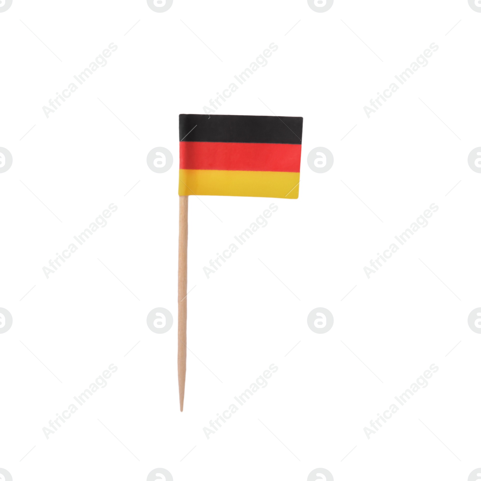 Photo of Small paper flag of Germany isolated on white