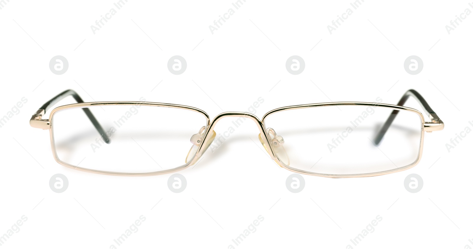 Photo of Stylish pair of glasses isolated on white