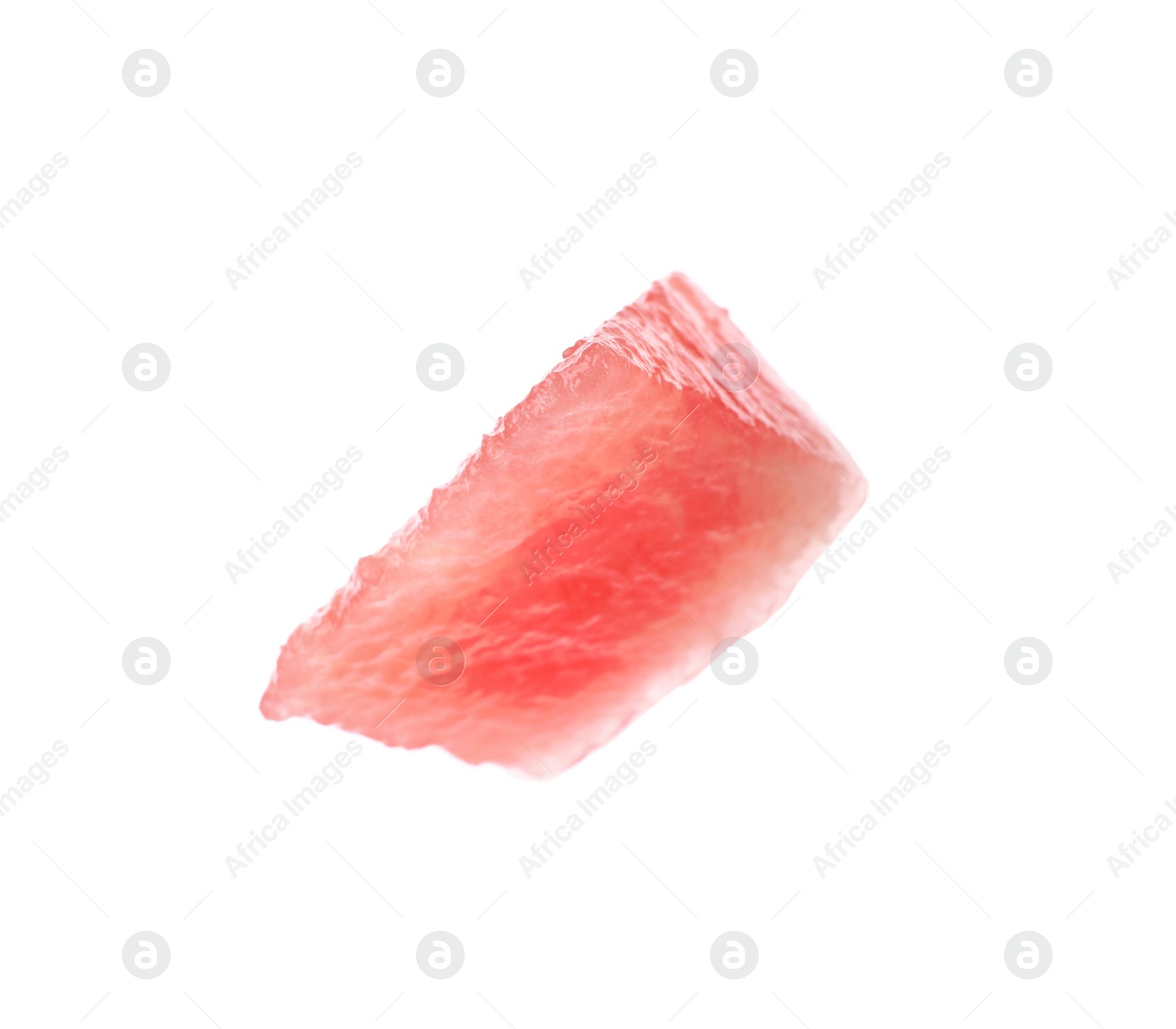 Photo of Piece of fresh watermelon on white background