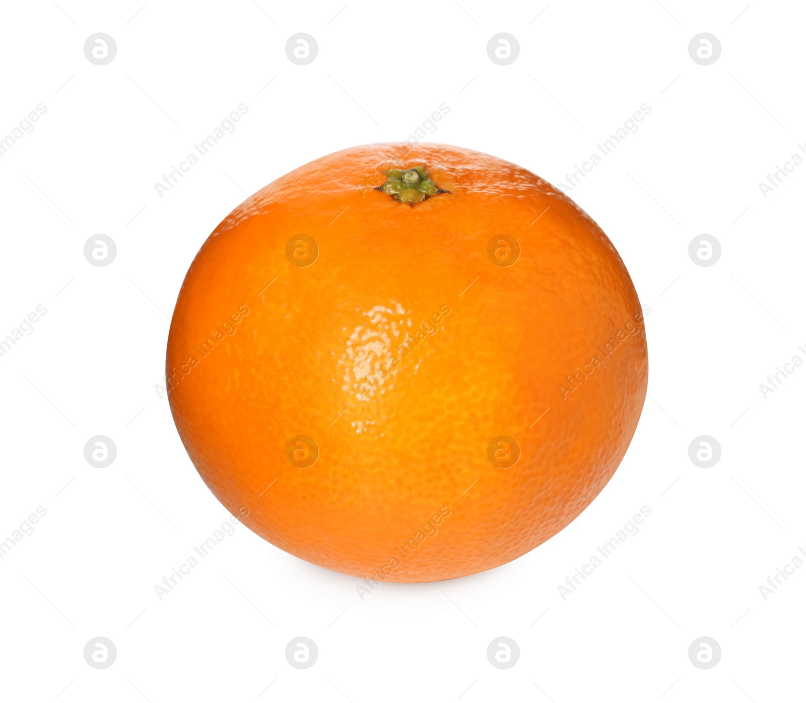 Photo of Fresh ripe juicy tangerine isolated on white