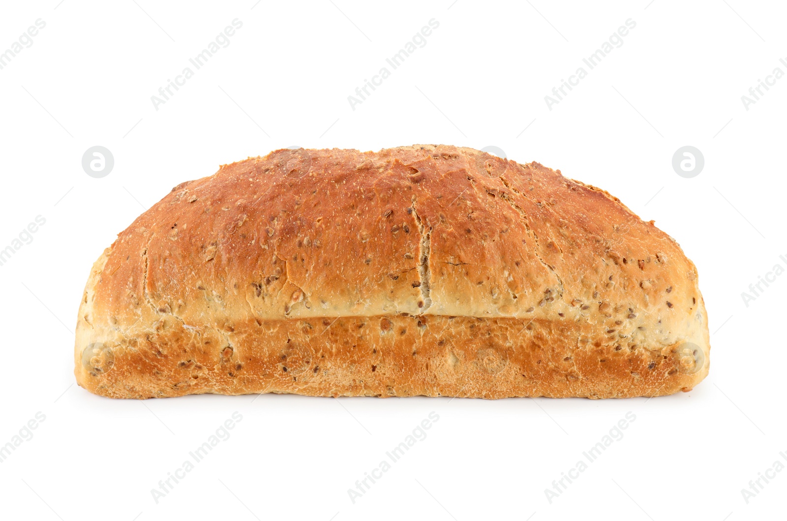 Photo of Freshly baked sourdough bread isolated on white