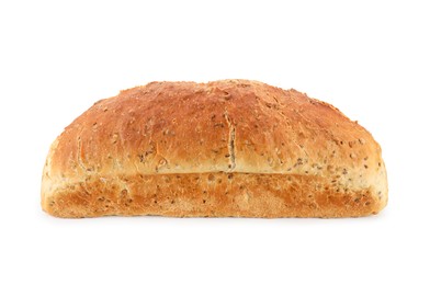 Photo of Freshly baked sourdough bread isolated on white