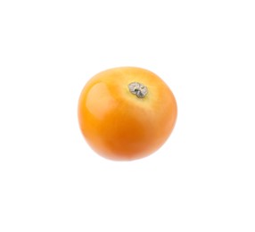 Photo of Ripe orange physalis fruit isolated on white