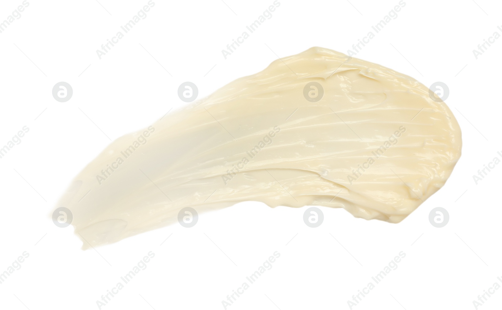 Photo of Tasty butter on white background, top view