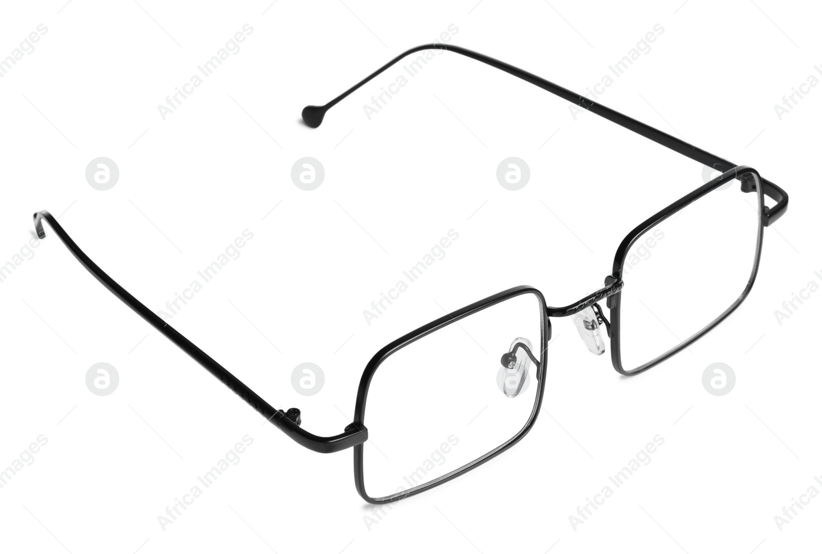 Photo of Stylish pair of glasses isolated on white