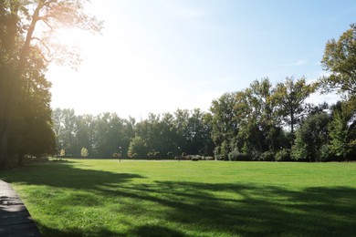 Photo of Beautiful view of public city park on sunny day