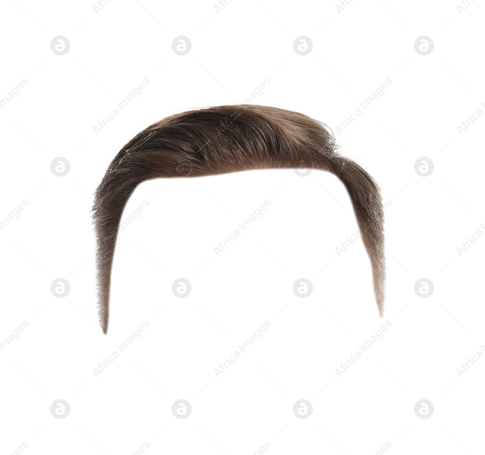 Image of Fashionable men's hairstyle isolated on white. Image for design