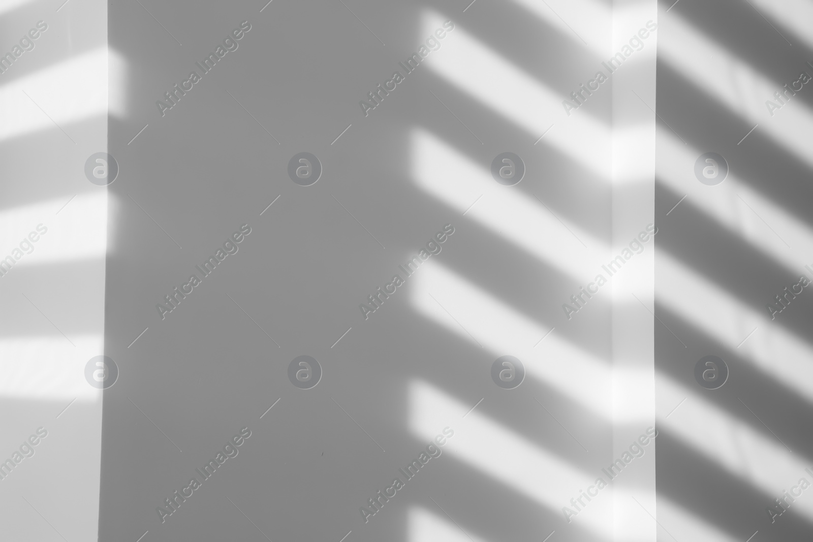 Image of Light and shadows falling on white wall