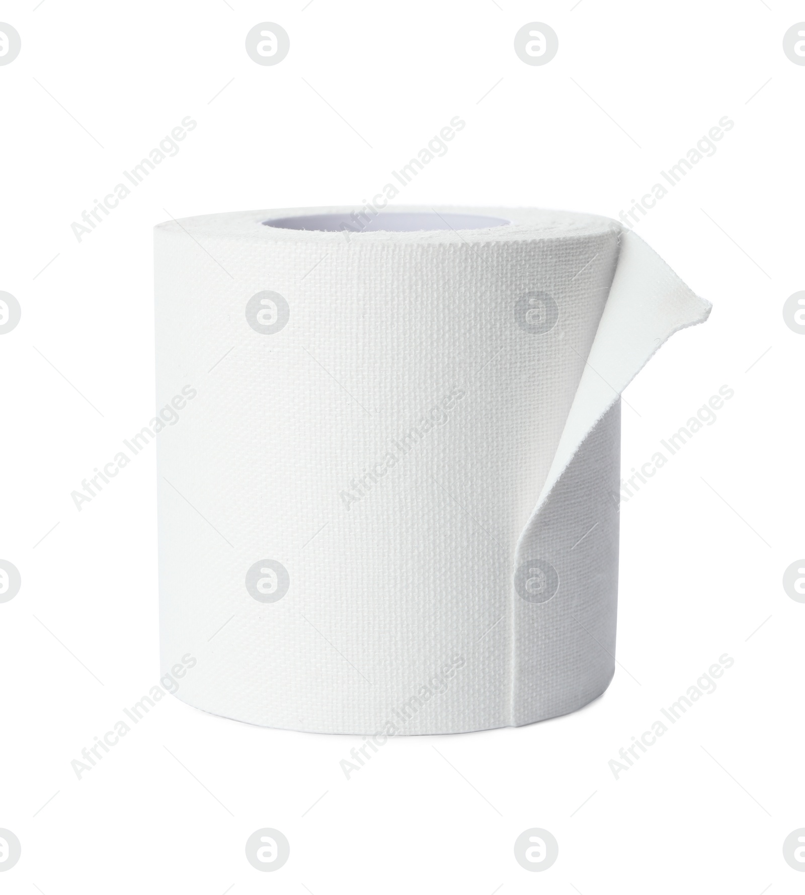 Medical sticking plaster roll isolated on white Photo of Medical sticking plaster roll isolated on white