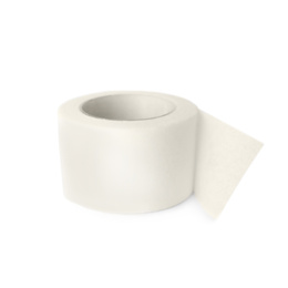 Photo of Medical sticking plaster roll isolated on white