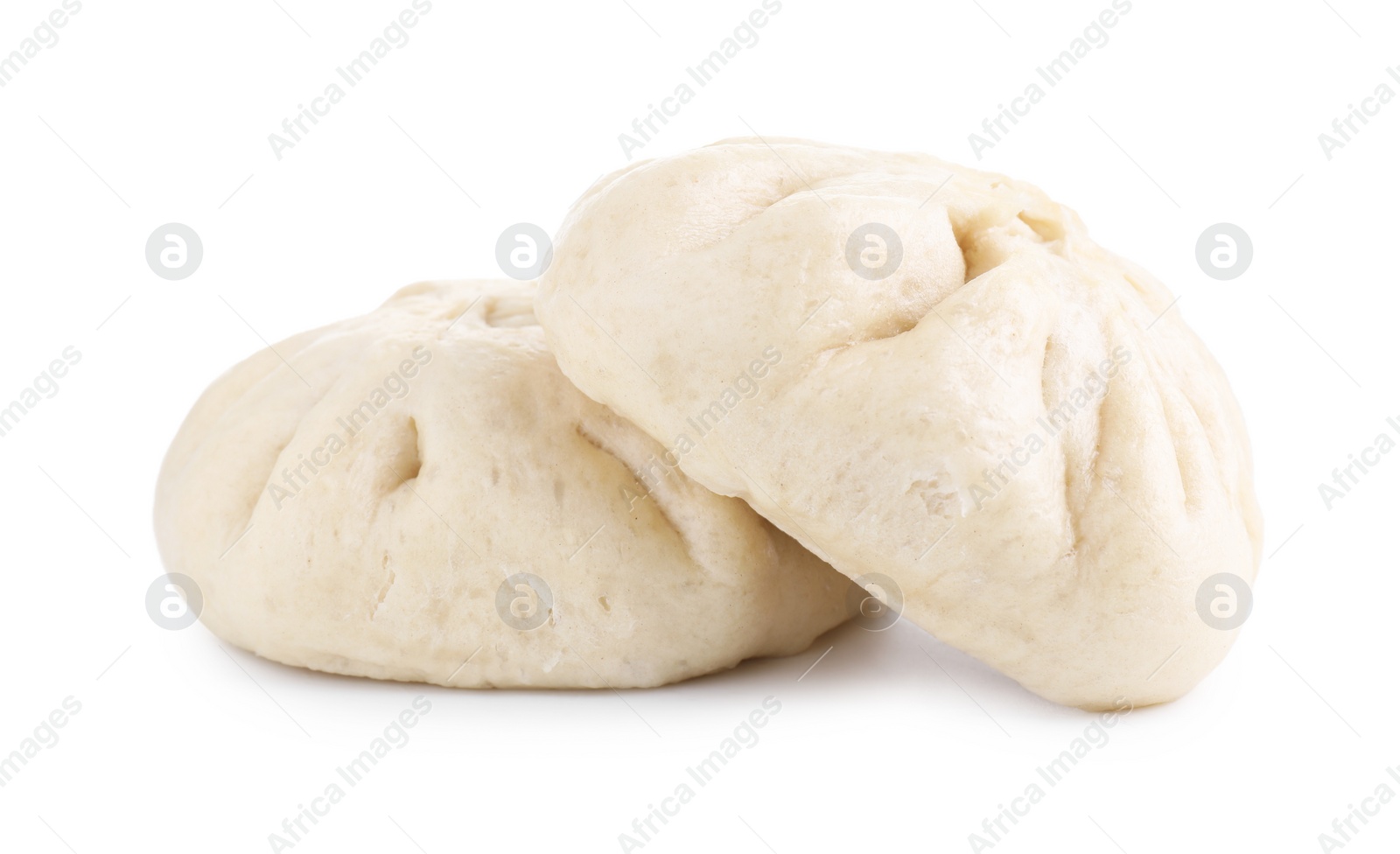 Photo of Delicious chinese steamed buns isolated on white