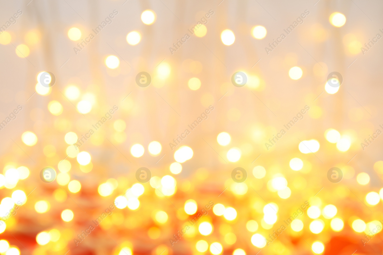 Photo of Blurred view of beautiful Christmas lights. Festive background