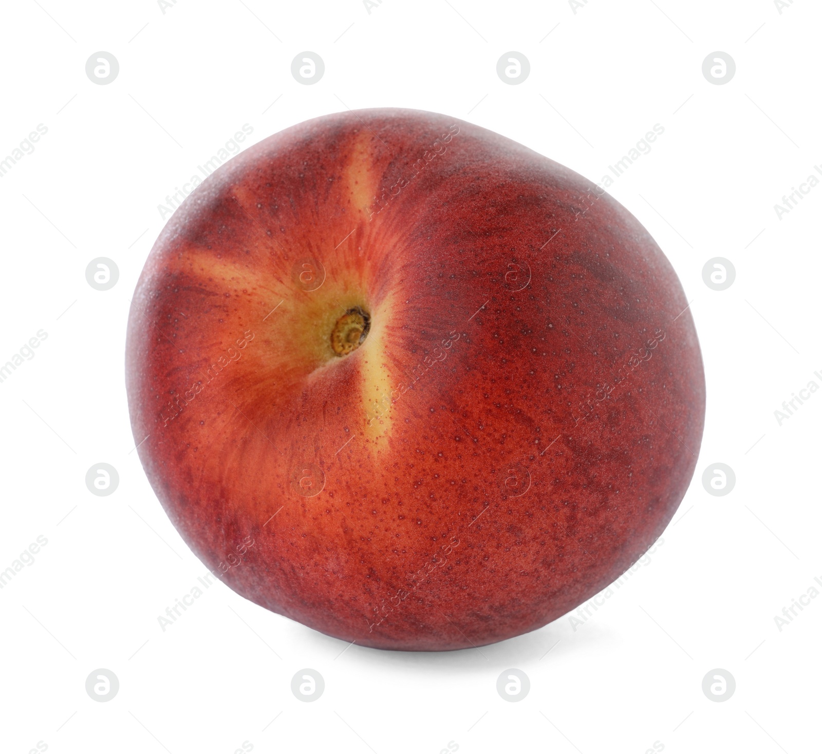 Photo of Delicious ripe sweet peach isolated on white