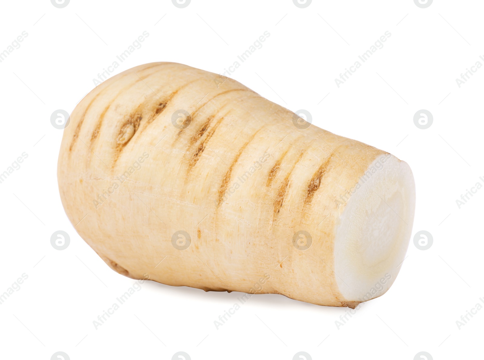 Photo of Tasty fresh ripe parsnip isolated on white