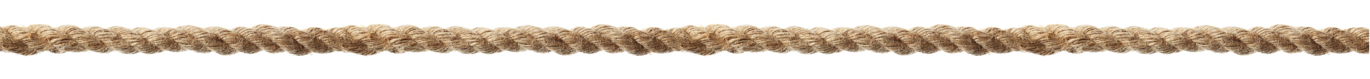 Image of Long durable hemp rope on white background