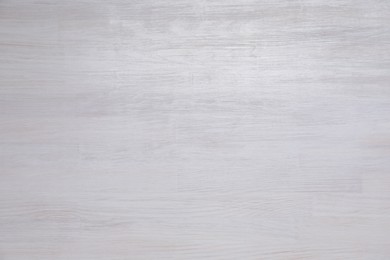 Photo of Texture of white wooden surface as background, top view