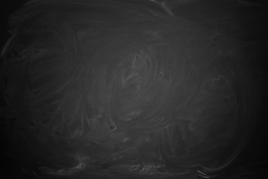 Image of Dirty black chalkboard as background. Vignette effect