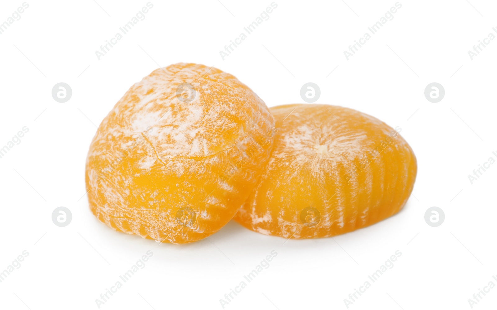 Photo of Delicious mochi on white background. Traditional Japanese dessert