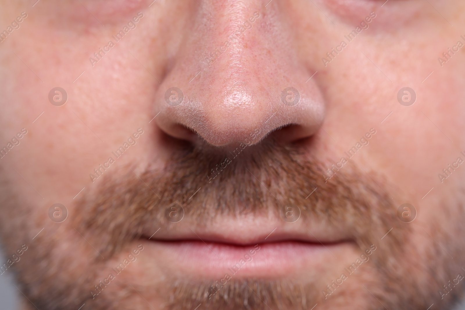 Photo of Closeup view of man with normal skin