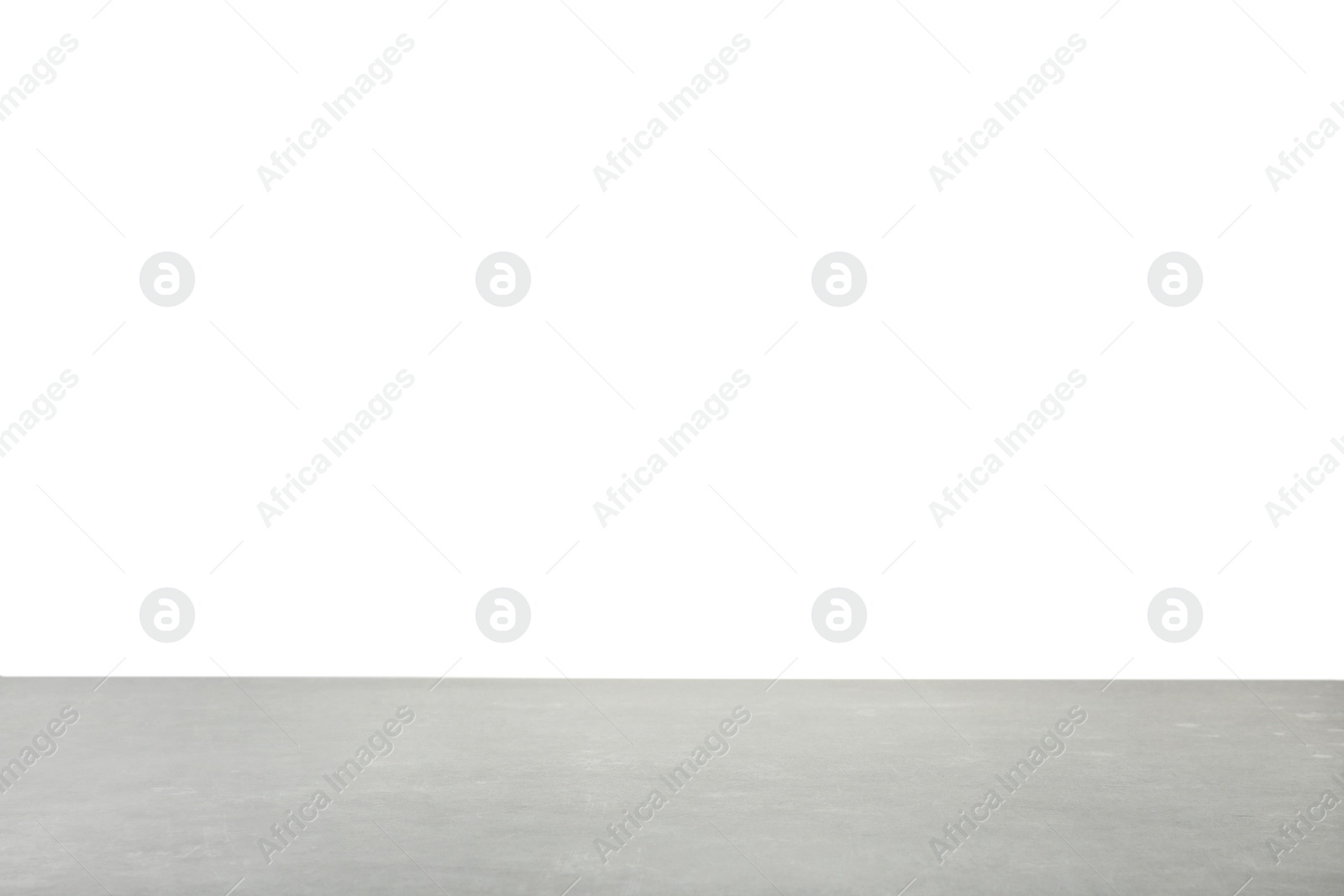 Photo of Empty stone surface against white background. Mockup for design